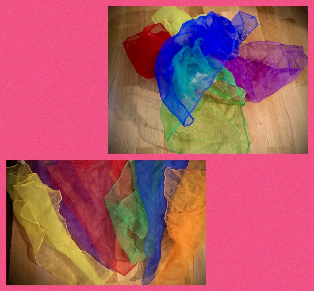 Pañuelos de colores.